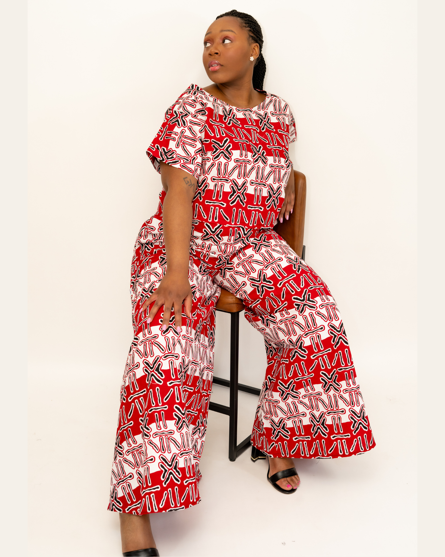 Red & White Matching Set
