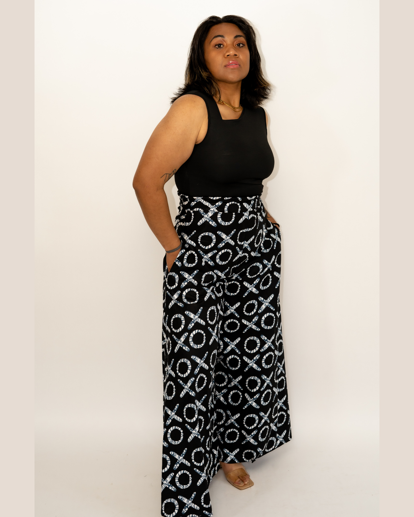Black & White Palazzo Pants