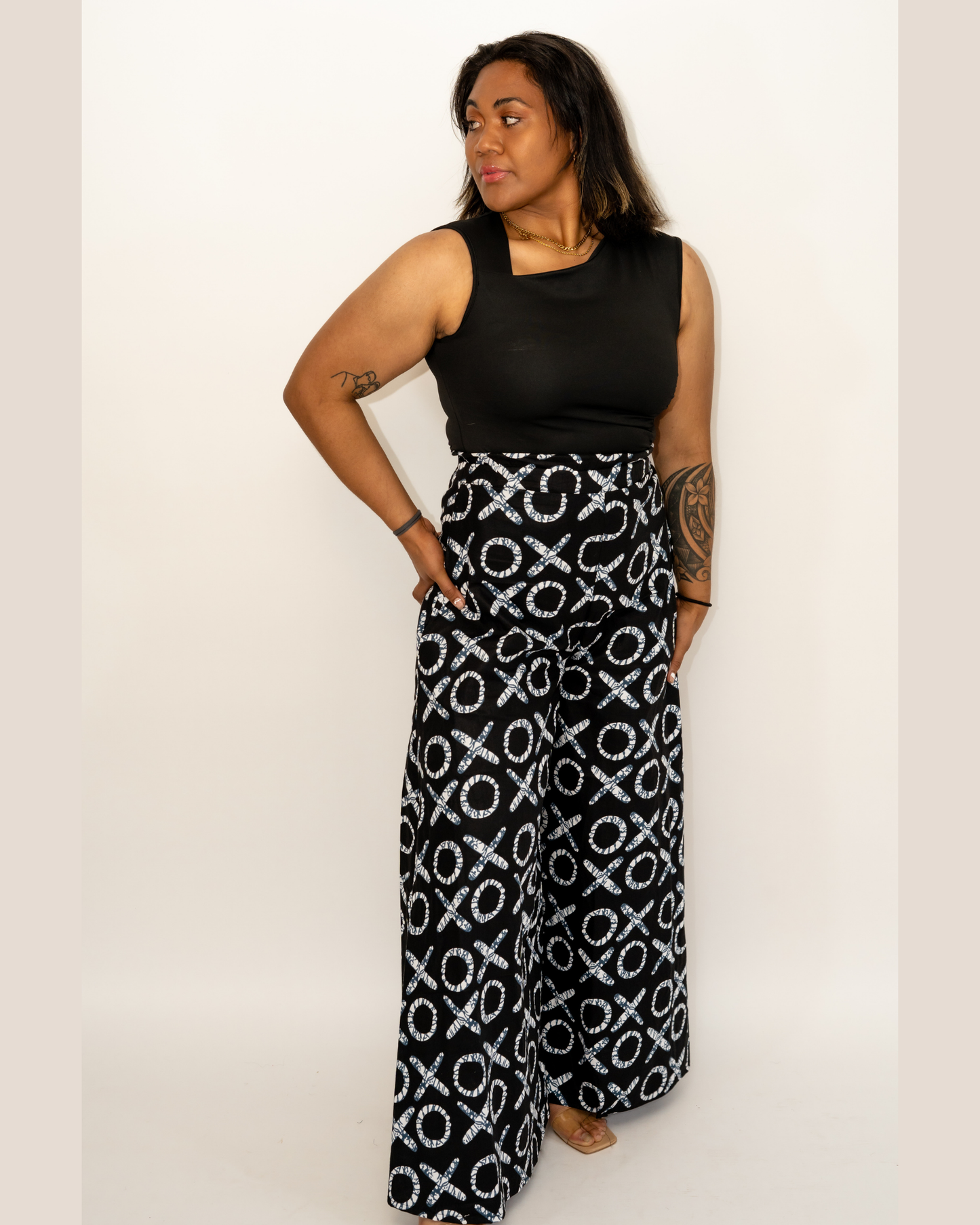 Black & White Palazzo Pants