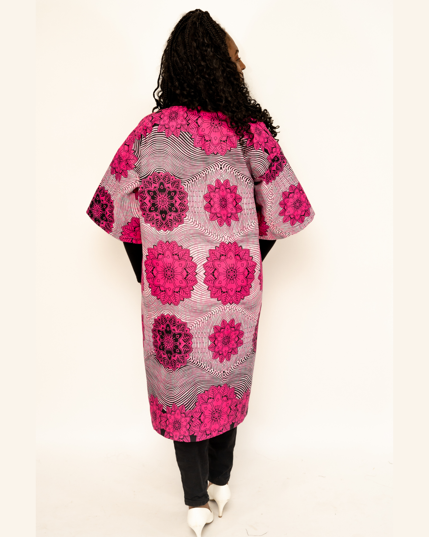 Pink and Black Cardigan