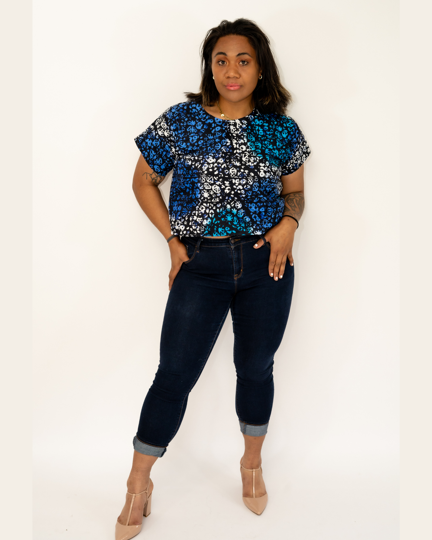 Blue Ankara Shirt