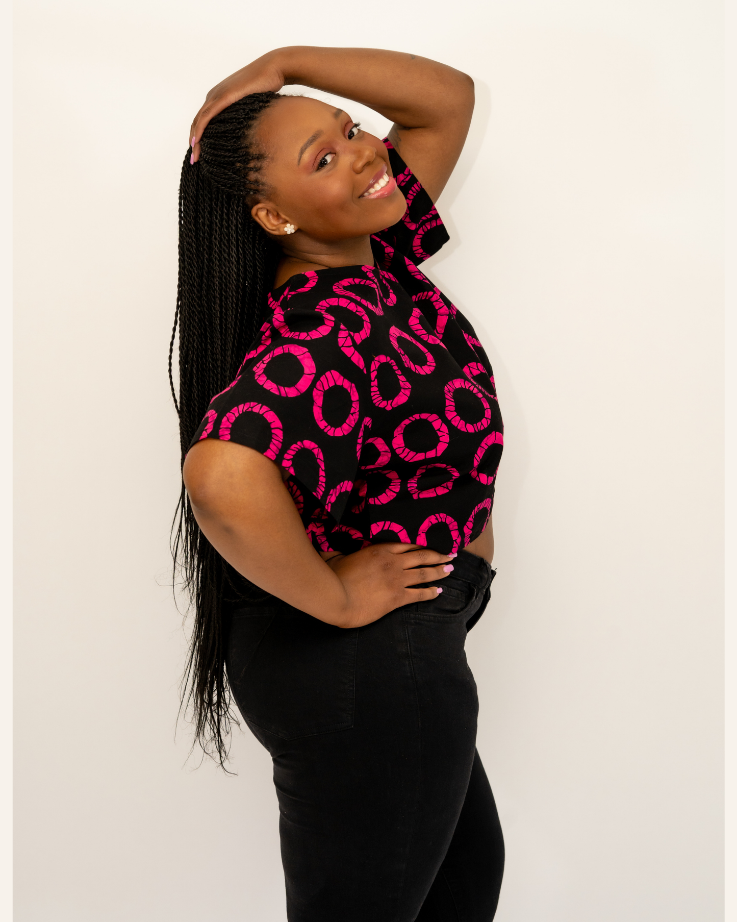Pink and Black Top