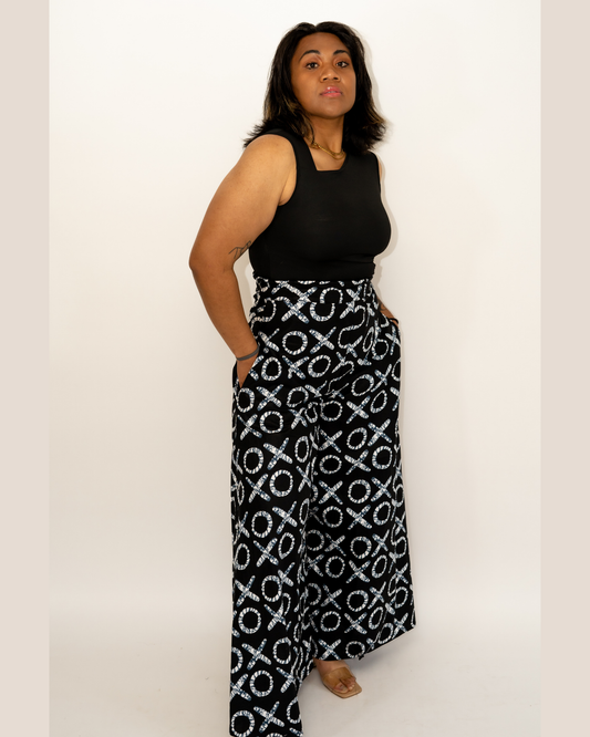 Black & White Palazzo Pants