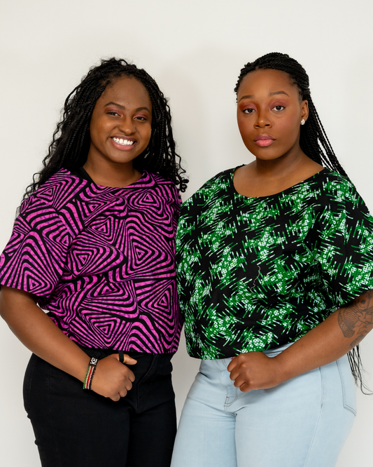 Green Ankara Top