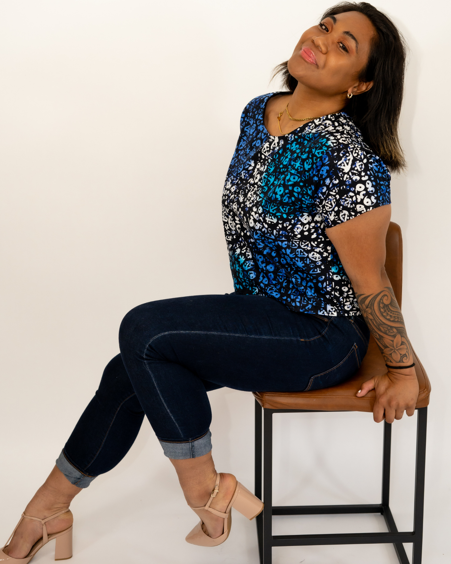 Blue Ankara Shirt