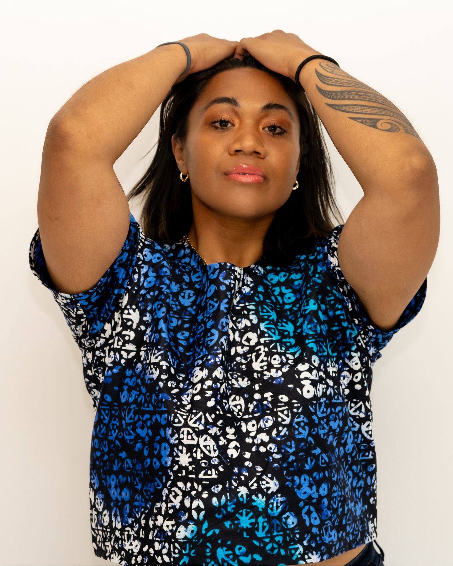 Blue Ankara Shirt