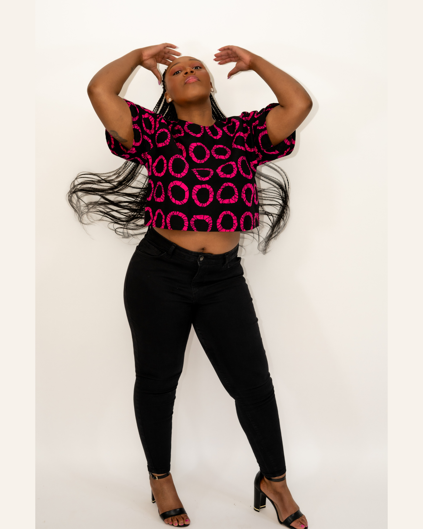 Pink and Black Top