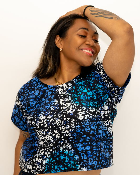 Blue Ankara Shirt